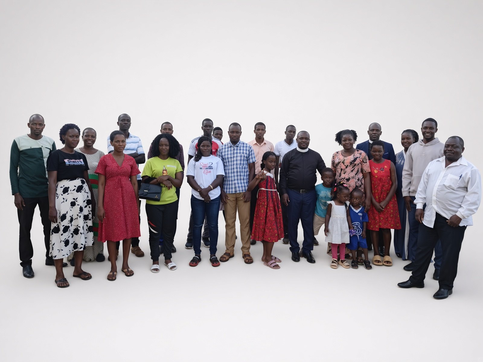 Some of the staff of All Saints Secondary School